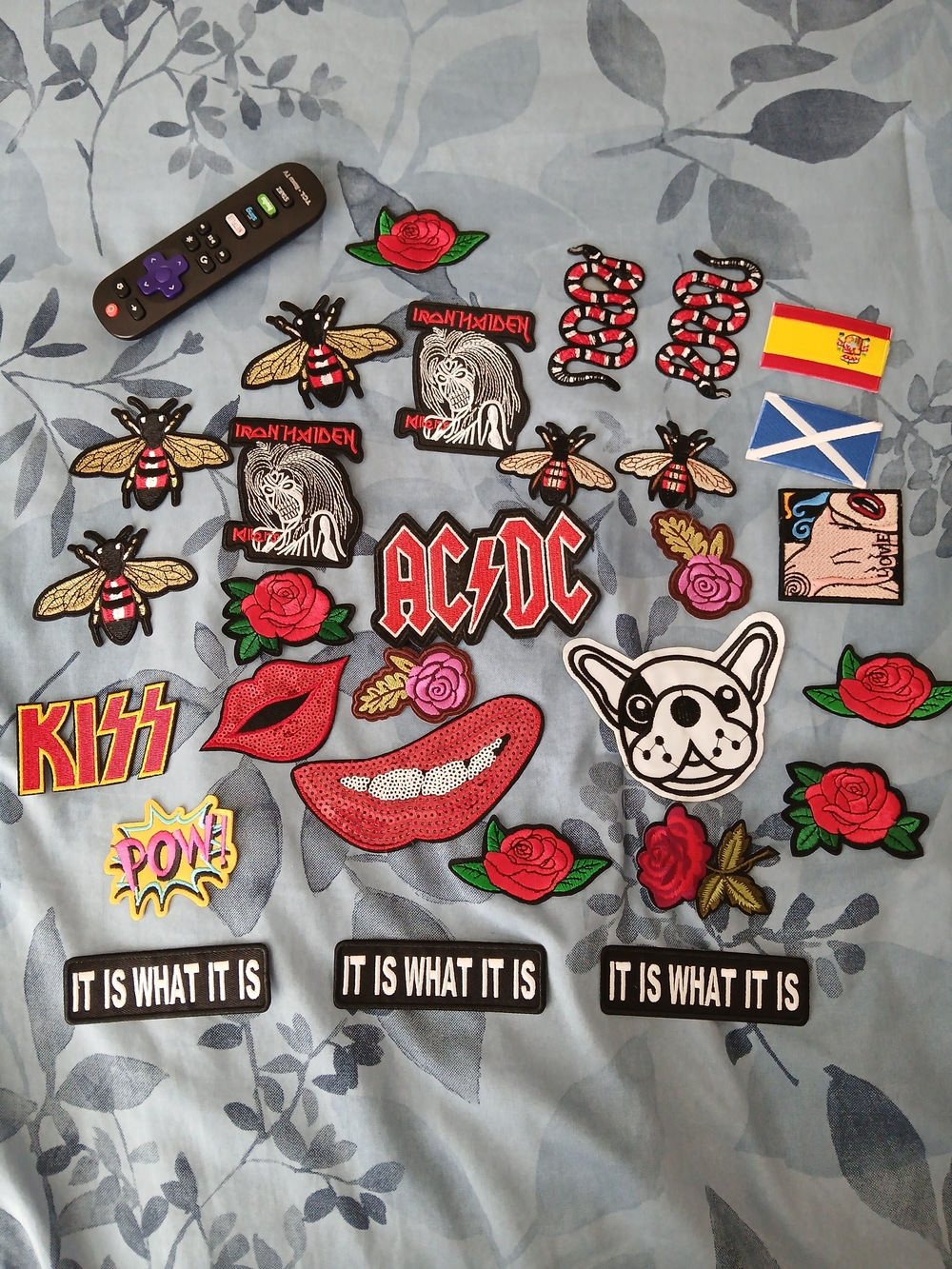 Assorted Rock Band, Gucci & Novelty Iron On Patch Set -